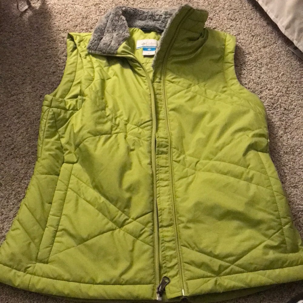 Green Columbia vest